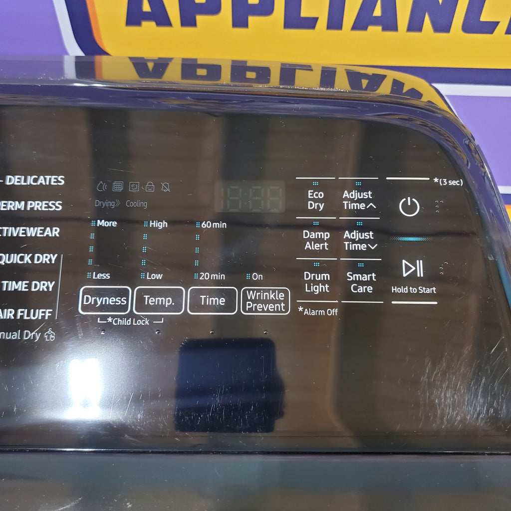 Pictures of Samsung Black Stainless Steel Electric 7.4 Cu. Ft. Dryer with Steam Sanitize DVE50R5400V - Certified Refurbished - Neu Appliance Outlet - Discount Appliance Outlet in Austin, Tx