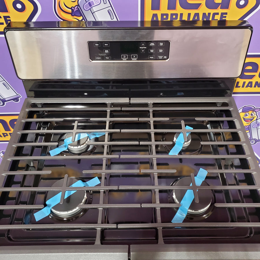 Whirlpool 5.1 Cu. Ft. Freestanding Gas Range with Broiler Drawer and Two Speed Heat Burners in Stainless Steel 22131SD72 - WFG320M0MS - Scratch & Dent (Minor)