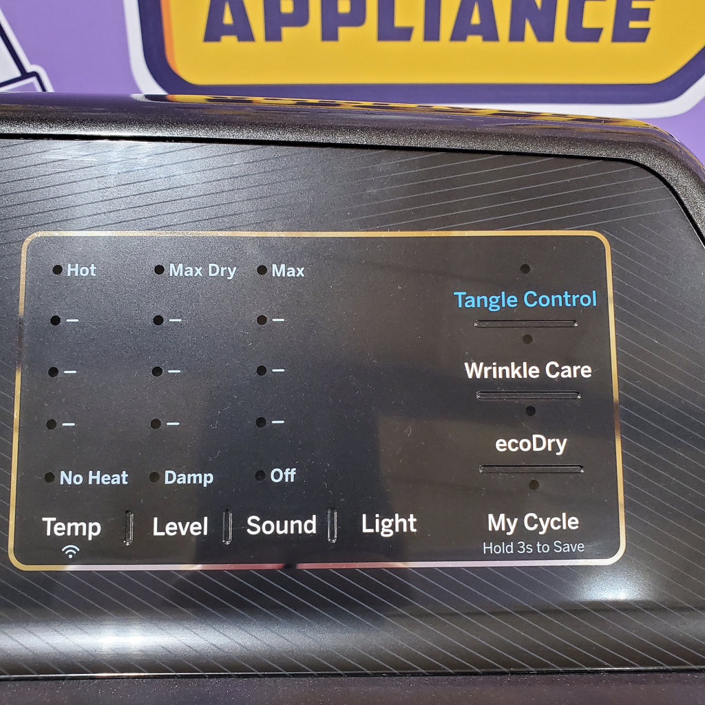 GE Profile™ ENERGY STAR® 7.4 cu. ft. Capacity Smart Aluminized Alloy Drum Electric Dryer with Sanitize Cycle and Sensor Dry 6SD64 - PTD70EBPTDG - Scratch & Dent (Minor)