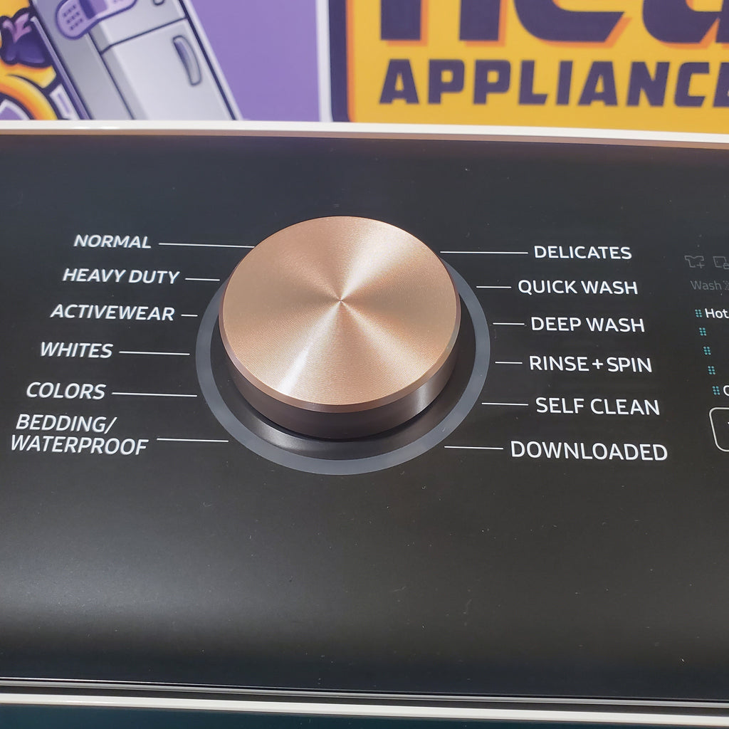 Pictures of Samsung Extra-Large Capacity Smart Top Load 5.5 cu. ft. Washer with Auto Dispense System in Ivory and WI-FI Connectivity WA55CG7500AE - Open Box - Neu Appliance Outlet - Discount Appliance Outlet in Austin, Tx