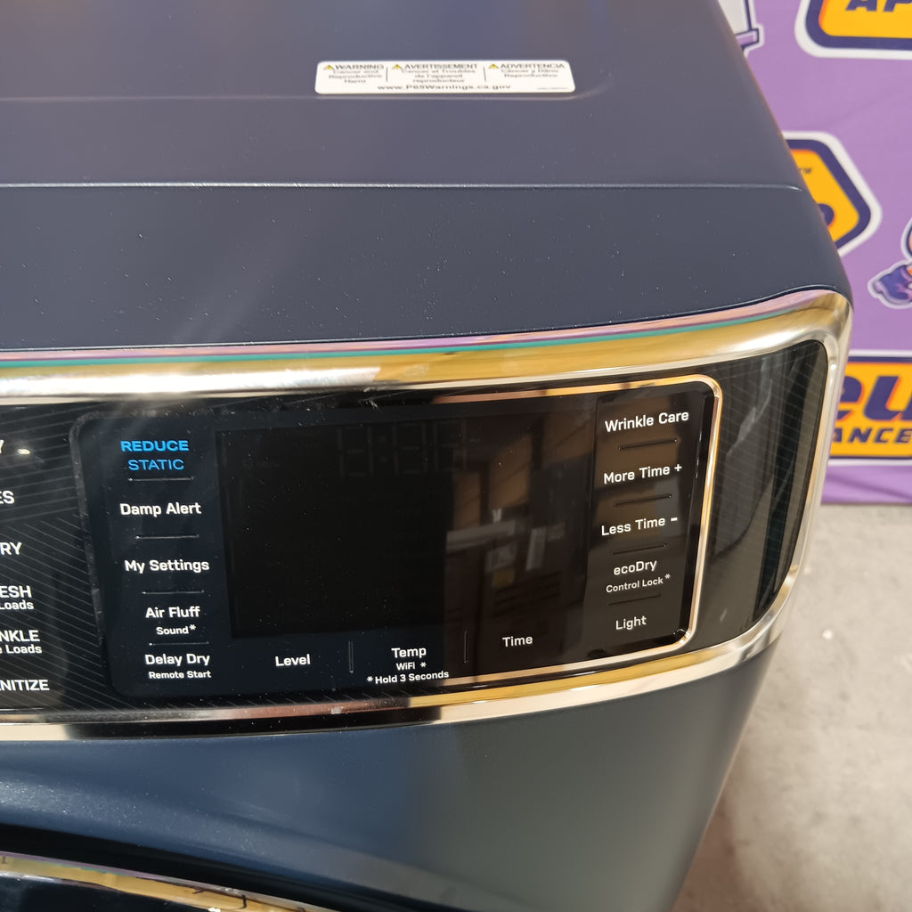 Pictures of GE Profile 5.3 cu. ft. Smart Front Load Washer with OdorBlock UltraFresh Vent System GE9864 - PFW870SPVRS - New in Box and GE Profile Smart Front Load Electric 7.8 Cu. Ft. Capacity Dryer with Steam and Sanitize Cycle GE9864E - PFD87ESPVRS - New in Box - Neu Appliance Outlet - Discount Appliance Outlet in Austin, Tx