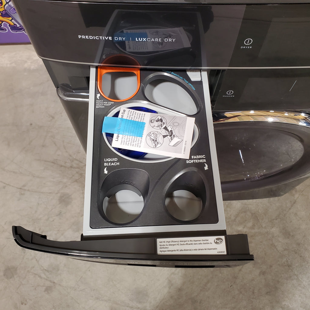 Pictures of Electrolux Titanium 600 Series Laundry Tower Single Unit 4.5 cu ft Washer & 8 cu ft Electric Dryer ELTE7600AT - Scratch & Dent (Minor) - Neu Appliance Outlet - Discount Appliance Outlet in Austin, Tx