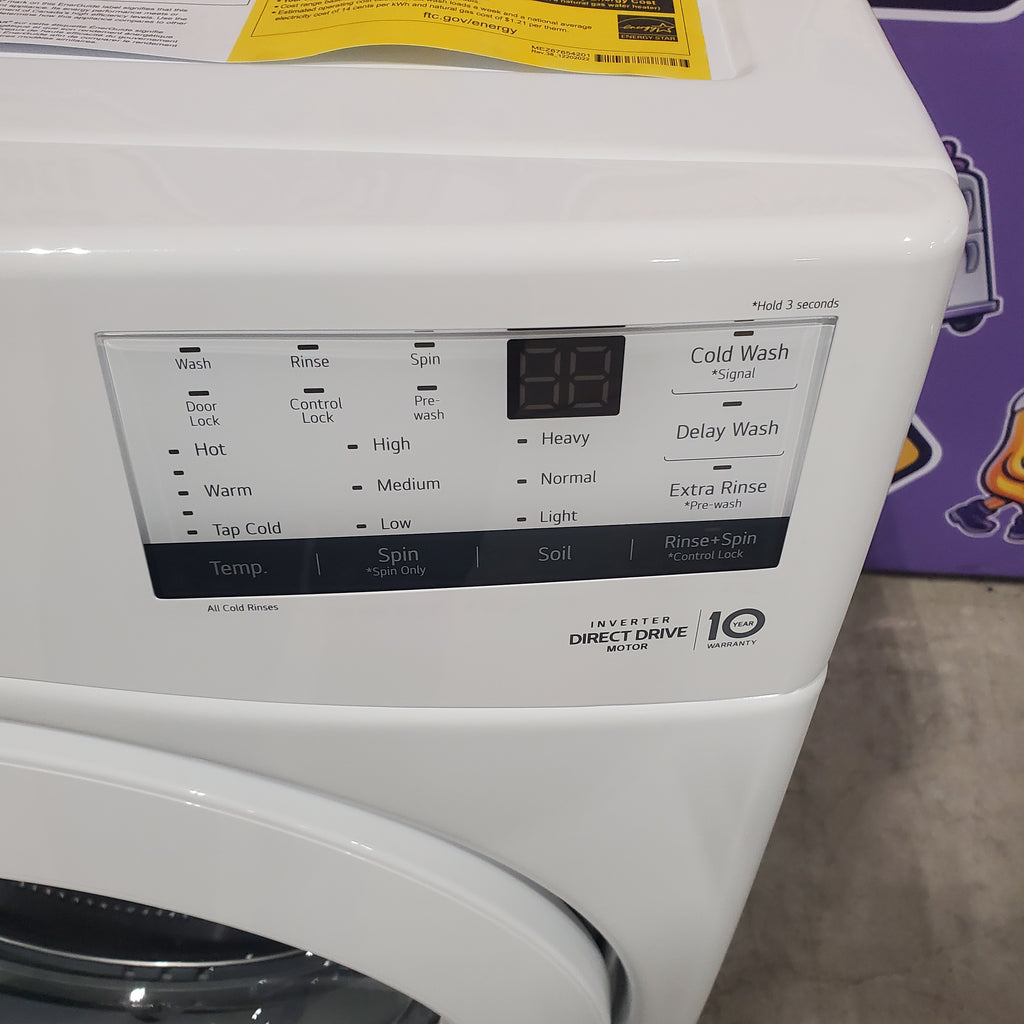 LG Ultra Large Capacity Front Load 4.5 Cu. Ft. Washer in White with ColdWash Technology 22SD045 - WM3400CW - Open Box
