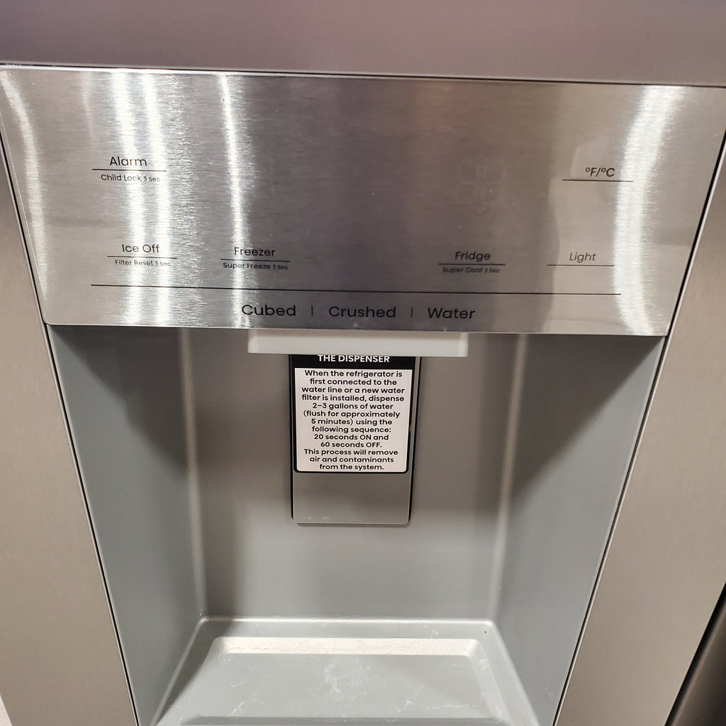 Hisense 29.1 cu. ft. Standard Depth Side by Side Refrigerator Stainless Steel 3SD718 - HRS290P5FSE - Open Box