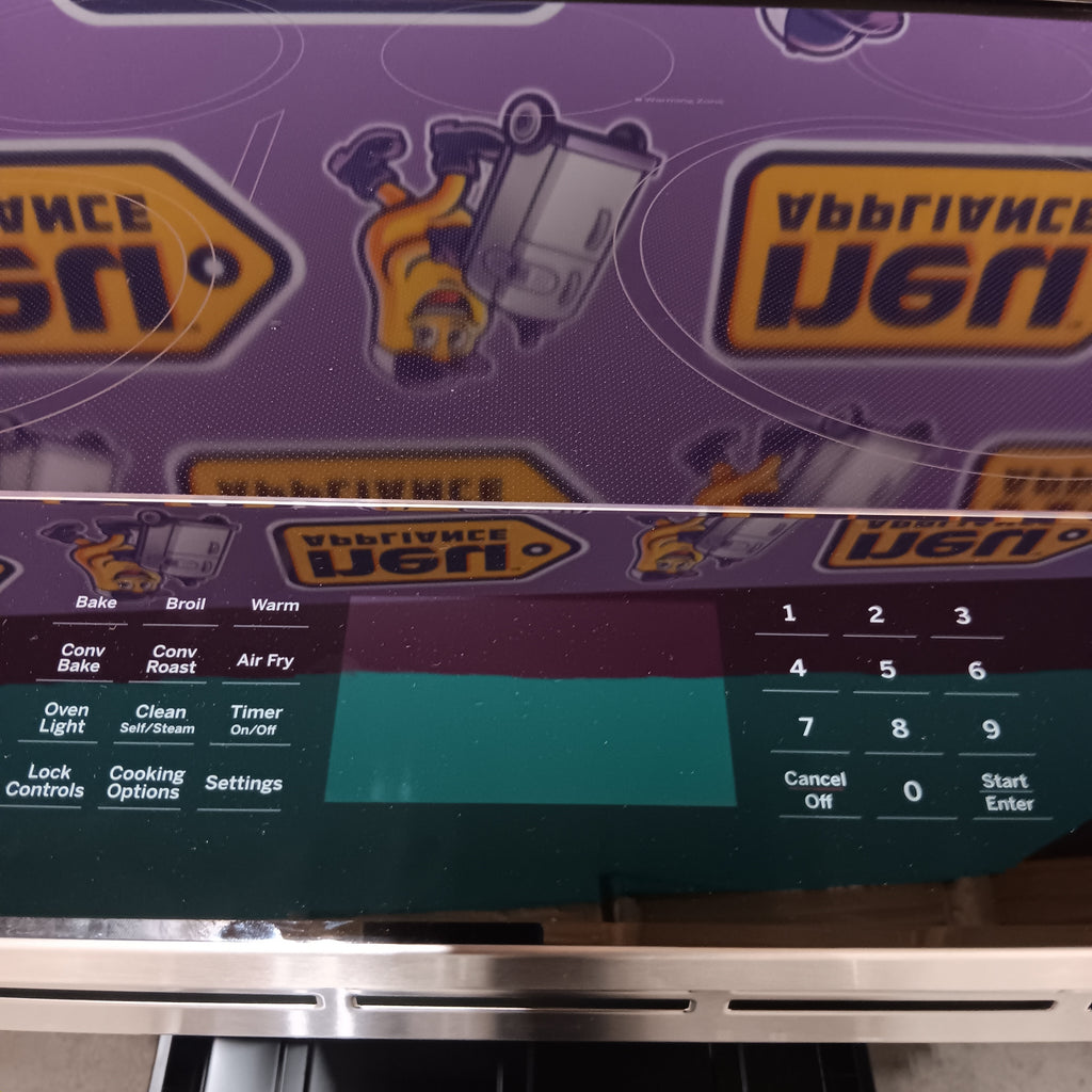 GE PHS930YPFS Control panel of a kitchen appliance with branding and text