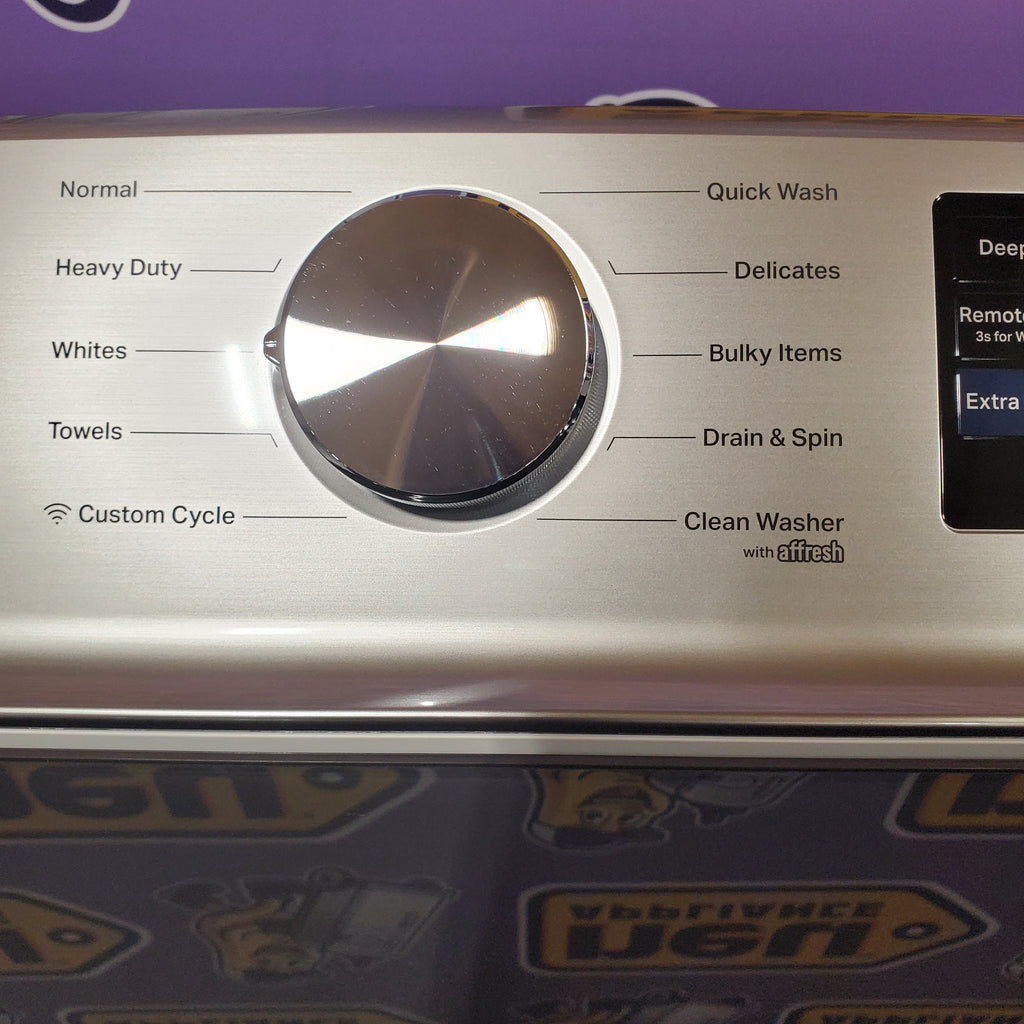 Maytag 5.2 Cu. Ft. Top Load Agitator Washer with Extra Power and Smart Appliance MTW6205RW - Open Box and Maytag 7.4 Cu. Ft. Top Load Electric Dryer with Extra Power and Advanced Moisture Sensing 16103 - MED6205RW - Open Box