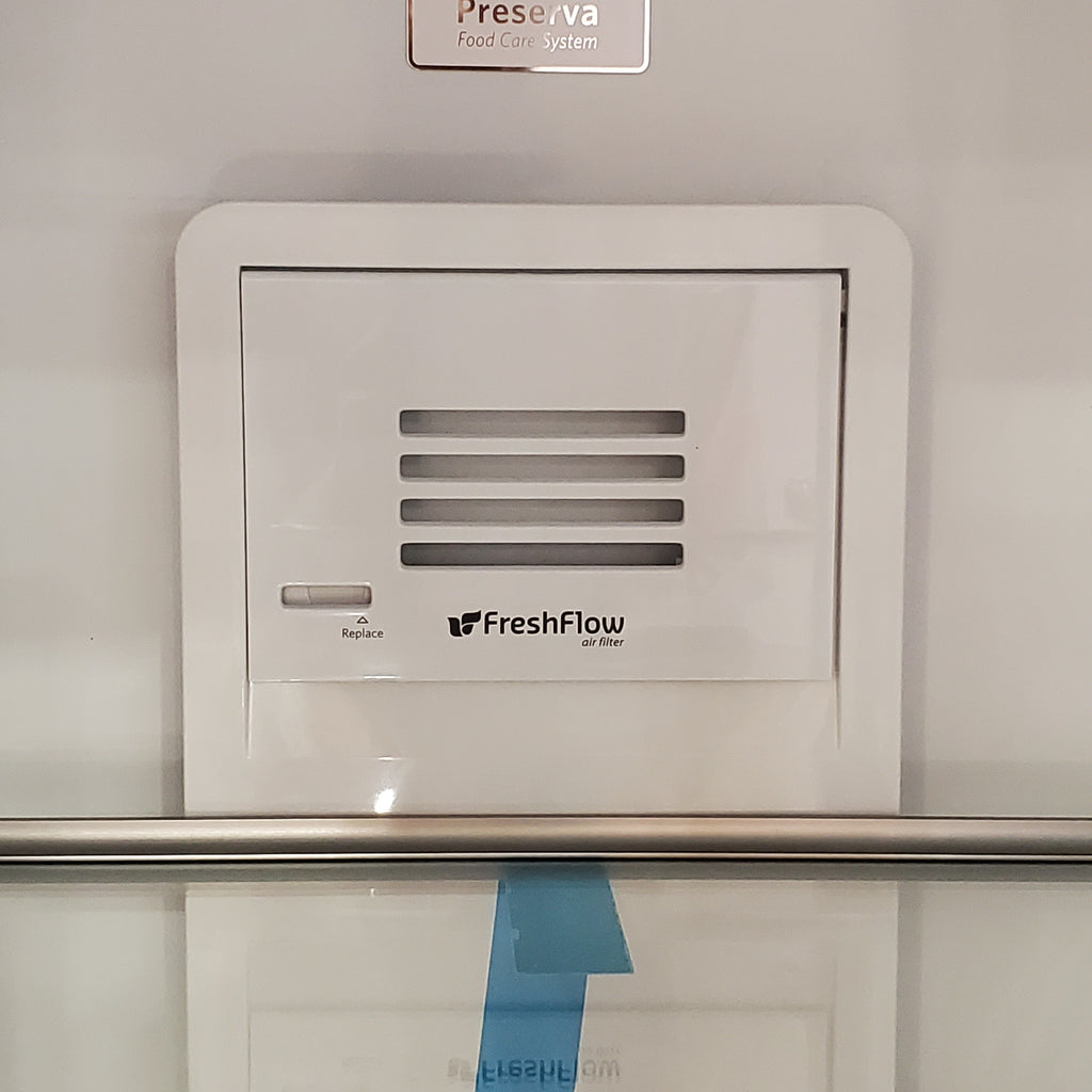 Pictures of KitchenAid 24.8 cu ft. Side-by-Side Refrigerator with Exterior Ice and Water and PrintShield™ finish KRSF705HPS - Scratch & Dent (Moderate) - Neu Appliance Outlet - Discount Appliance Outlet in Austin, Tx