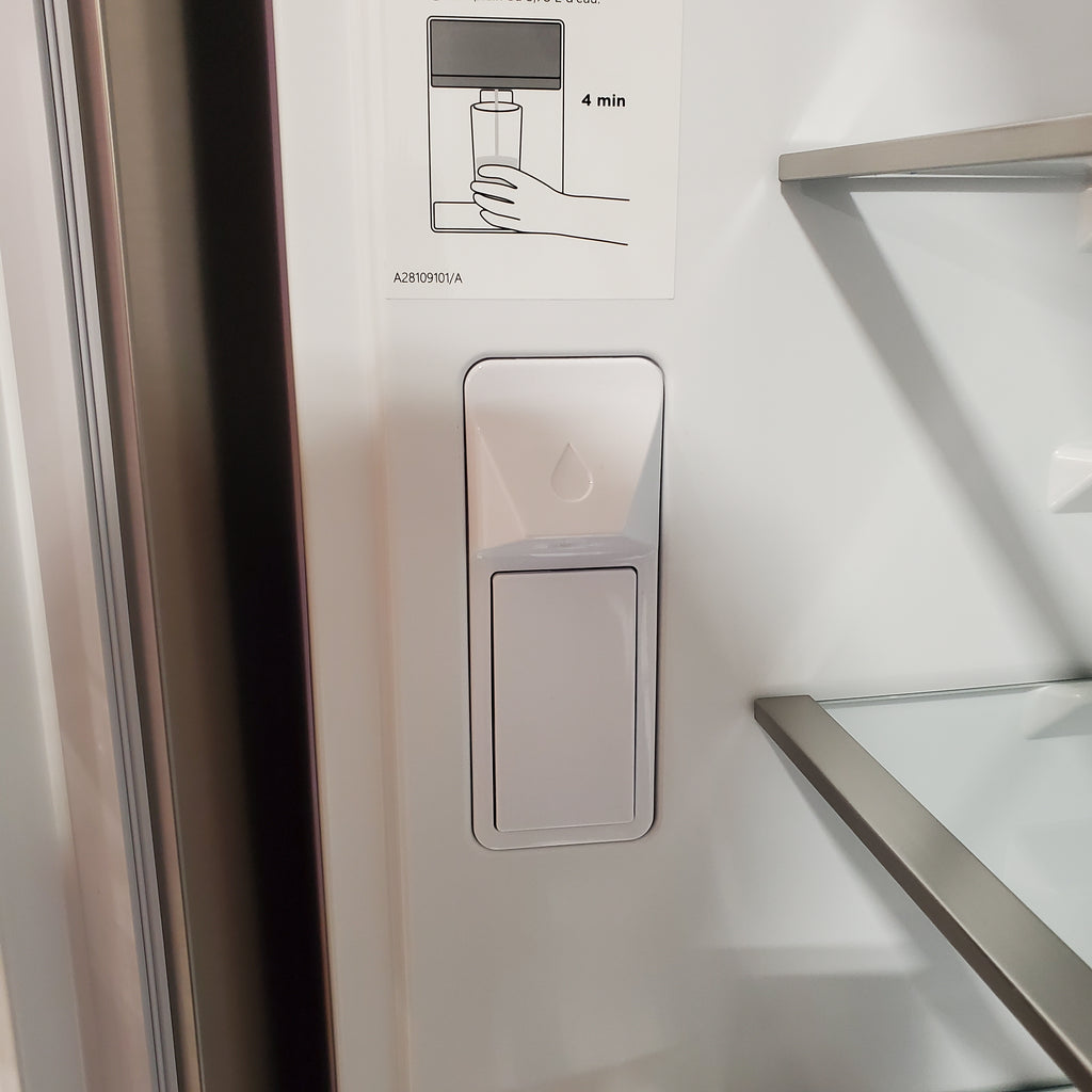 Frigidaire Gallery 20 Cu. Ft. 30" Wide Standard-Depth French Door Refrigerator in Stainless Steel 20SD80 - GRFN2023AF - Scratch & Dent (Minor)