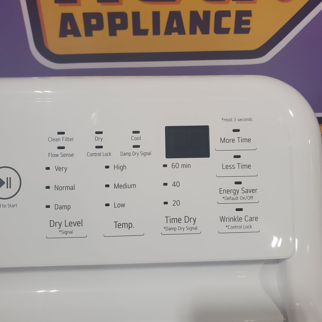 Pictures of LG White Top Load 4.5 Cu. Ft. Washer with TurboDrum Technology WT7000CW - New in Box and LG White Gas Ultra Large Capacity 7.3 Cu. Ft. Dryer with Sensor Dry Technology DLG7001W - Open Box - Neu Appliance Outlet - Discount Appliance Outlet in Austin, Tx