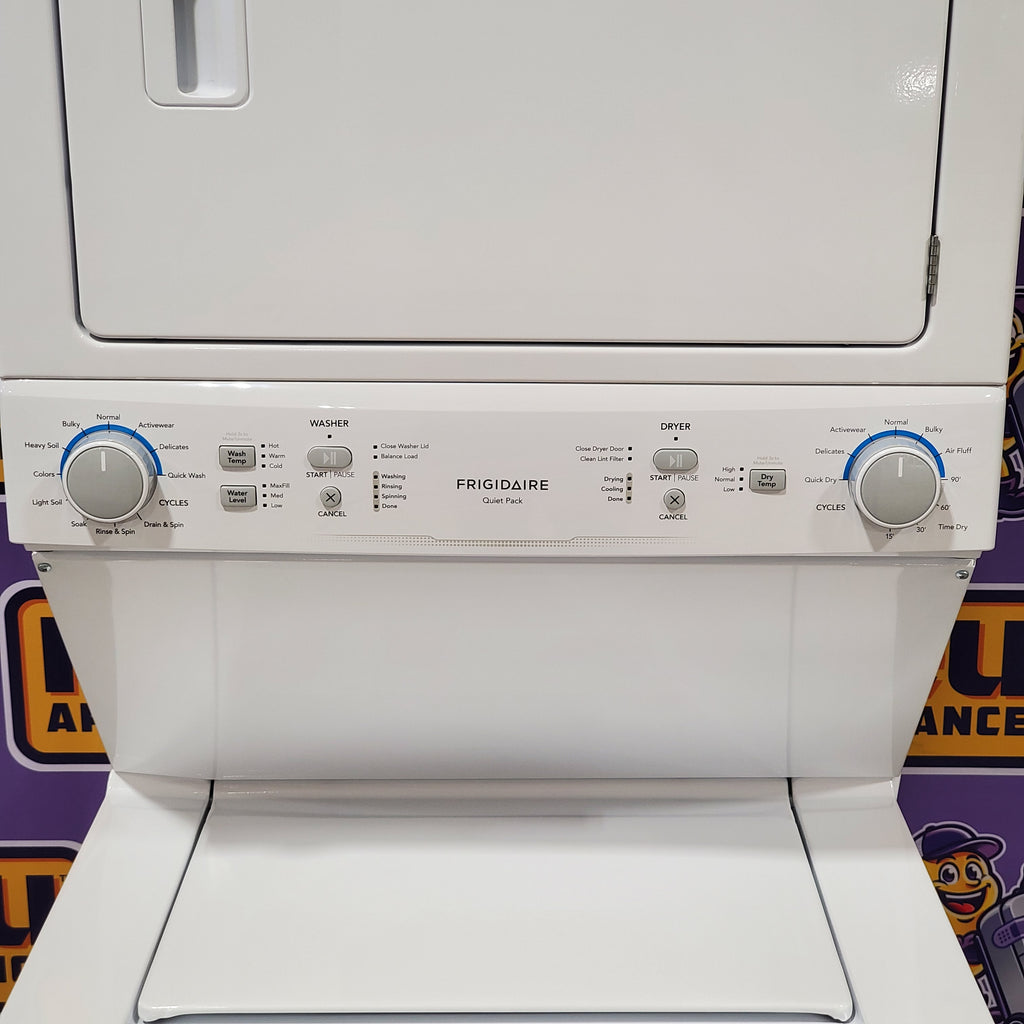 Pictures of Frigidaire Electric Washer/Dryer Laundry Center - 3.9 Cu. Ft Washer and 5.5 Cu. Ft. Dryer FLCE7522AW - Open Box - Neu Appliance Outlet - Discount Appliance Outlet in Austin, Tx