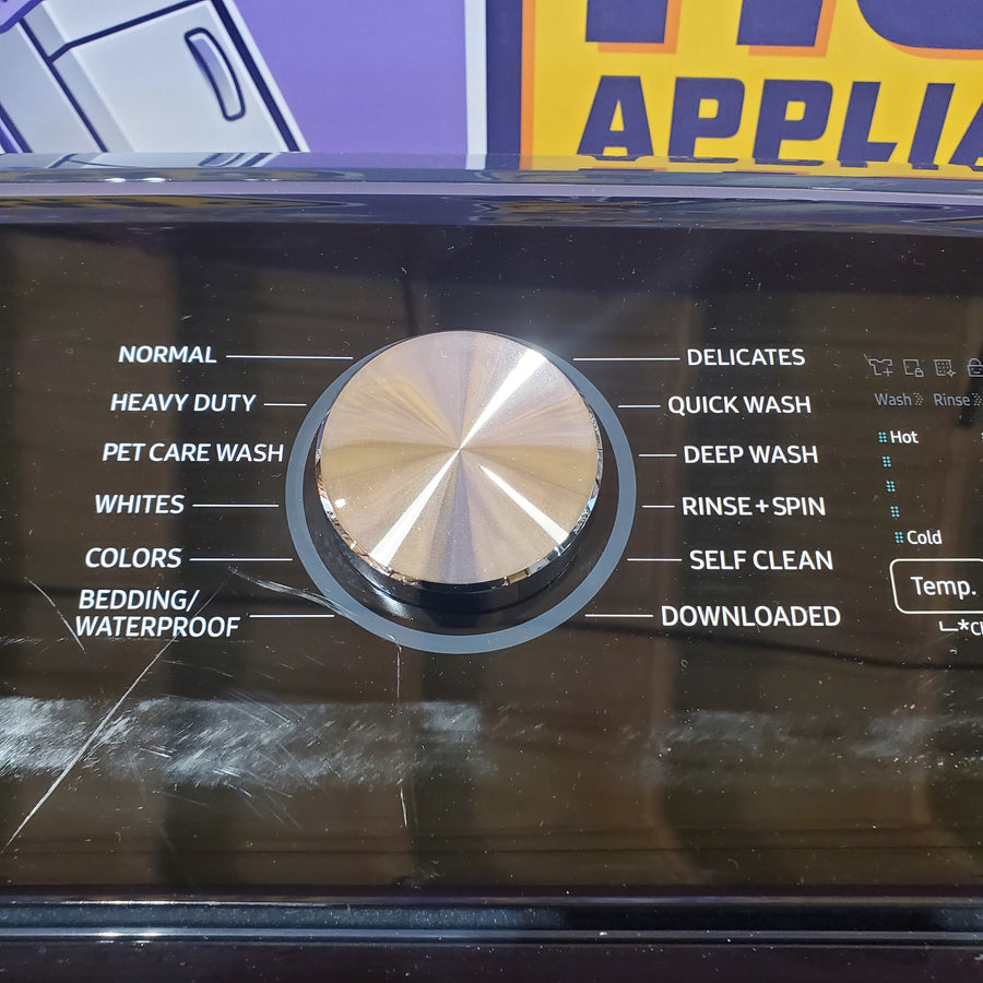 Samsung Brushed Navy Blue 5.4 cu. ft. Smart Top Load Washer with Pet Care Solution and Super Speed Wash 1CR0515 - WA54CG7150AD - Certified Refurbished