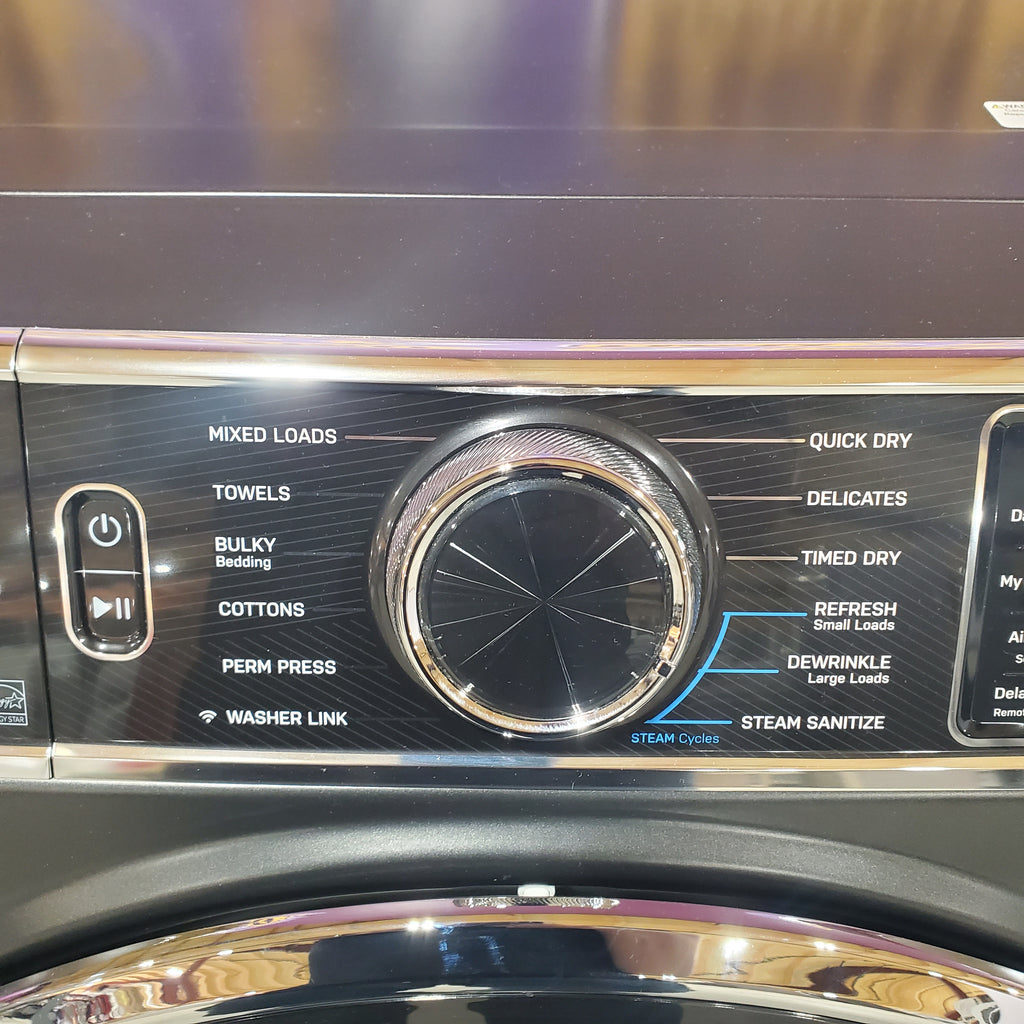 Pictures of GE Profile™ ENERGY STAR® 7.8 cu. ft. Capacity Smart Front Load Electric Dryer with Steam and Sanitize Cycle 6SD088 - PFD95ESPWDS - Scratch & Dent (Minor) - Neu Appliance Outlet - Discount Appliance Outlet in Austin, Tx