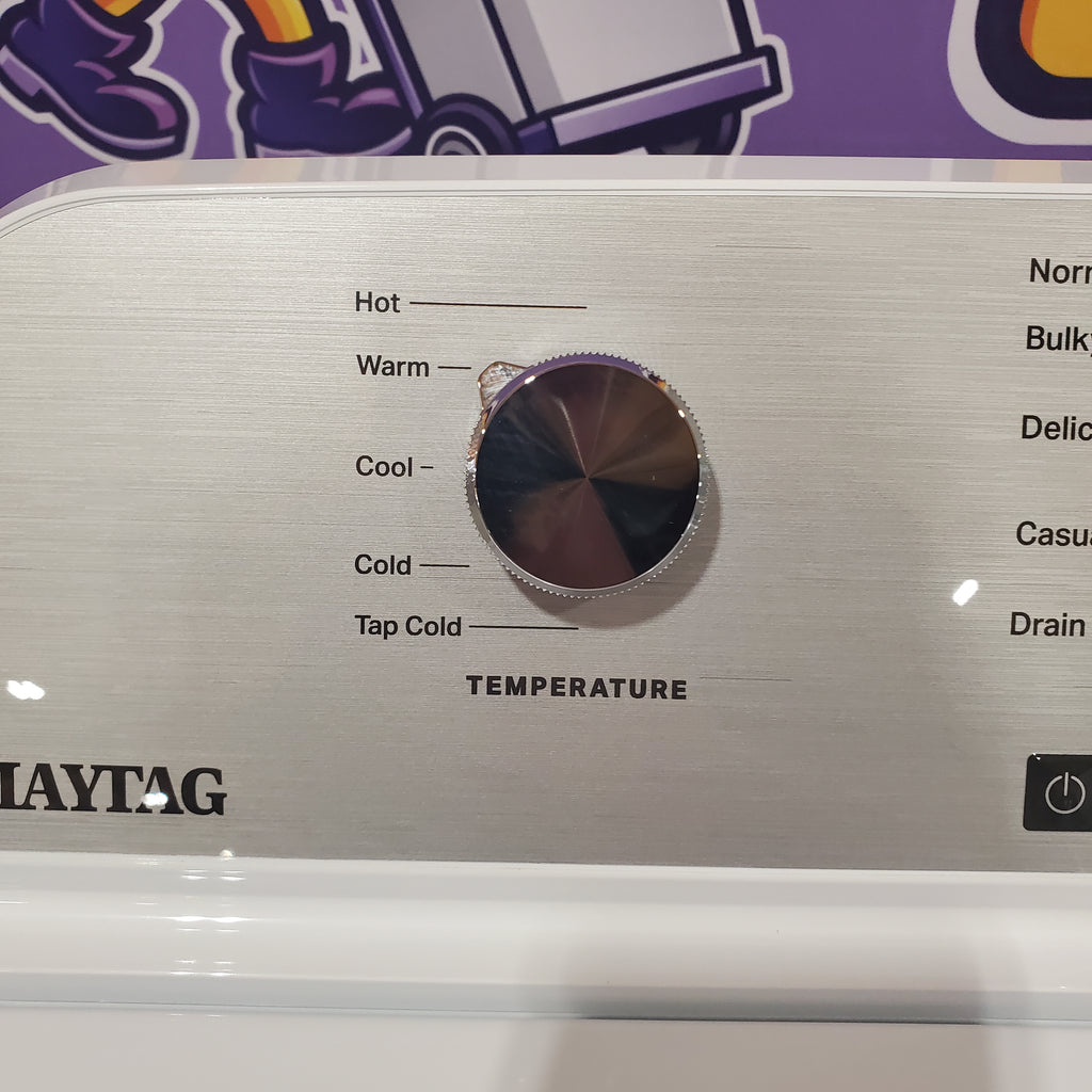 Pictures of Maytag 4.5 cu. ft. Capacity Top Load Washer with Power™ Agitator and Deep Fill MVW4505MW - Open Box and Maytag 7.0 cu. ft. Capacity Top Load Electric Wrinkle Prevent Dryer 16039 - MED4500MW - Open Box - Neu Appliance Outlet - Discount Appliance Outlet in Austin, Tx