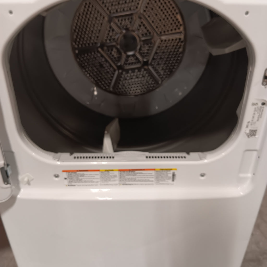 Pictures of GE White Top Load 4.0 Cu. Ft. Capacity Washer with Stainless Steel Wash Basket GTW325ASWWW - Open Box and GE White Electric Aluminized Alloy Drum 7.2 Cu. Ft. Dryer with Sensor Dry and Extended Tumble 16234 - GTD45EASJWS - Certified Refurbished - Neu Appliance Outlet - Discount Appliance Outlet in Austin, Tx