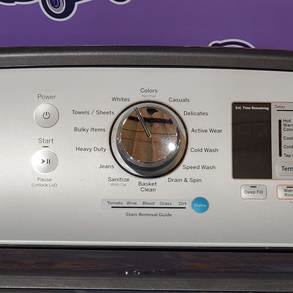 Pictures of GE ENERGY STAR® 4.5 cu. ft. Capacity Washer with Stainless Steel Basket GTW685BPLDG - Certified Refurbished and GE 7.4 cu. ft. Capacity Smart Electric Dryer with HE Sensor Dry GTD75ECPLDG - Certified Refurbished - Neu Appliance Outlet - Discount Appliance Outlet in Austin, Tx