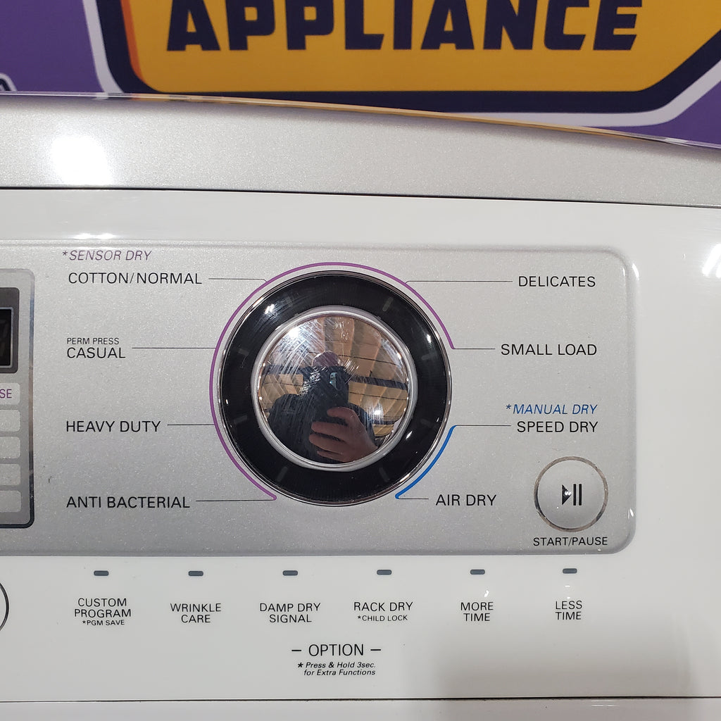 LG 4.1 Cu Ft Agitator Top-Load Washer with 4 Way Agitator and TurboDrum Technology WT6105CW - New in Box and LG 7.3 cu. ft. Ultra Large High Efficiency Gas Dryer w/ Sensor Dry Technology 15022 - DLG4971W - Certified Refurbished
