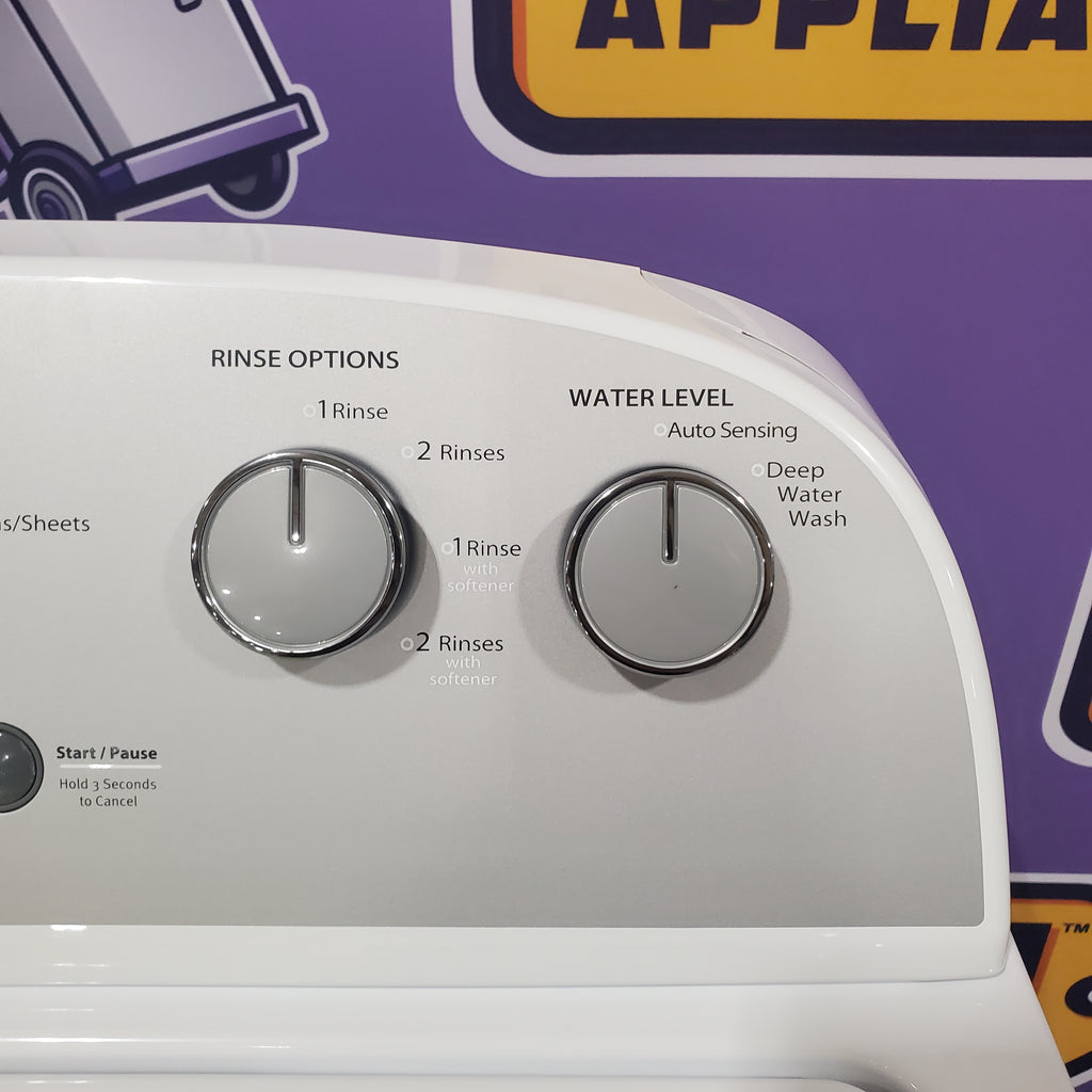 Pictures of Whirlpool Top Load 3.5 Cu. Ft. Washer with Deep Water Wash Option WTW4816FW and Whirlpool Vented 7.0 Cu. Ft. Electric Dryer WED4815EW - Open Box - Neu Appliance Outlet - Discount Appliance Outlet in Austin, Tx