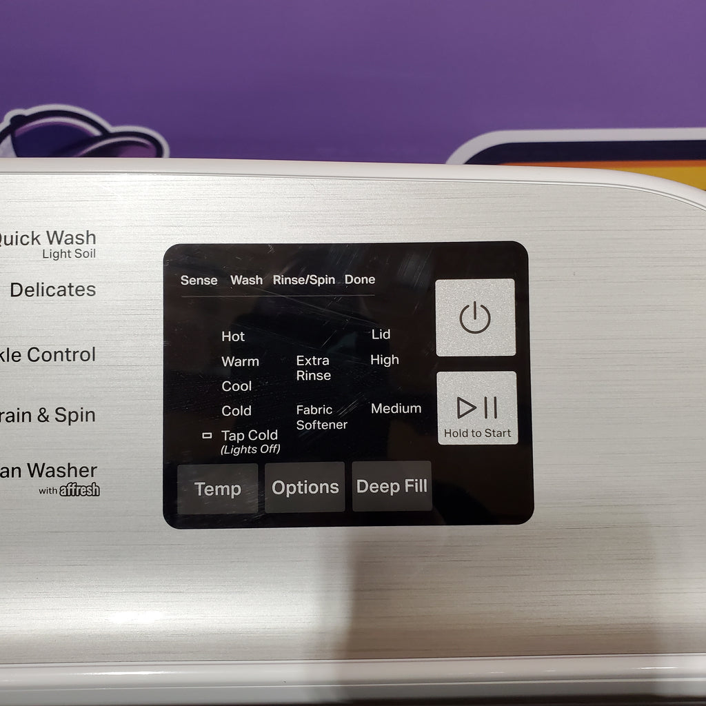 Pictures of Maytag Top Load 4.8 cu ft Washer with Deep Fill and Slow-Close Glass Lid 30131SD30 - MVW6200KW - Scratch & Dent (Minor) - Neu Appliance Outlet - Discount Appliance Outlet in Austin, Tx