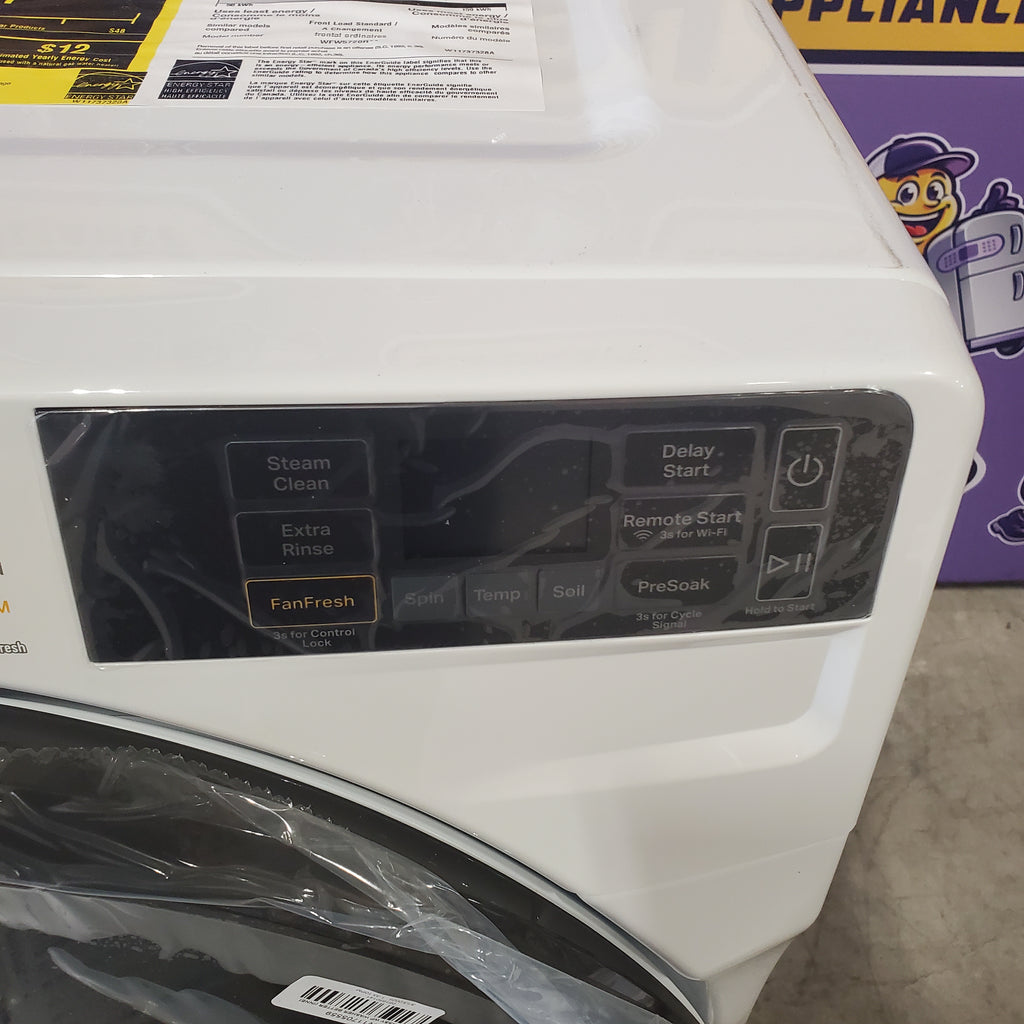Pictures of Whirlpool 4.5 cu. ft. Smart Front Load ENERGY STAR® Washer with FreshFlow™ Vent System WFW5720RW - New in Box and Whirlpool 7.4 cu. ft. Smart Front Load ENERGY STAR® Electric Dryer with Wrinkle Shield™ Option WED5720RW - Open Box - Neu Appliance Outlet - Discount Appliance Outlet in Austin, Tx