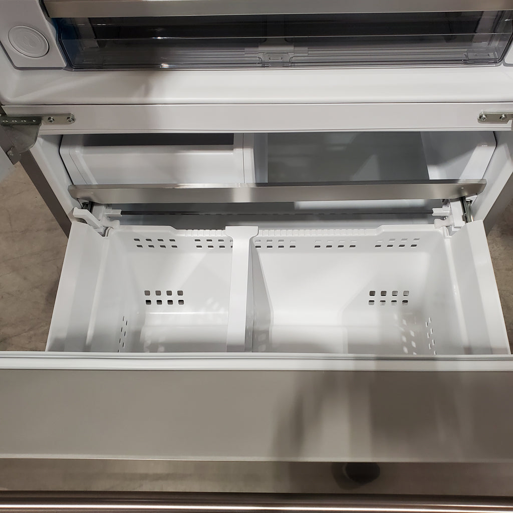 Frigidaire Professional Stainless Steel Counter Depth 3 Door French Door 23 Cu. Ft. Refrigerator with Adjustable Temperature Drawer and CrispSeal Plus Crispers 31132SD85 - PRFG2383AFC - Scratch and Dent (Minor)