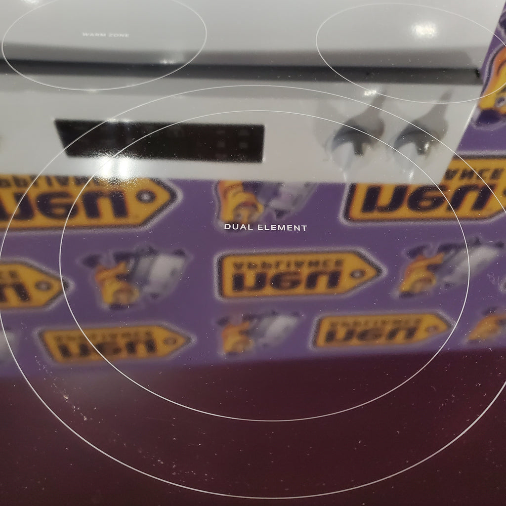 Whirlpool 5-Element Freestanding Electric Range in White with Air Cooking Technology 25138SD762 - WFES5030RW - Scratch & Dent (Minor)