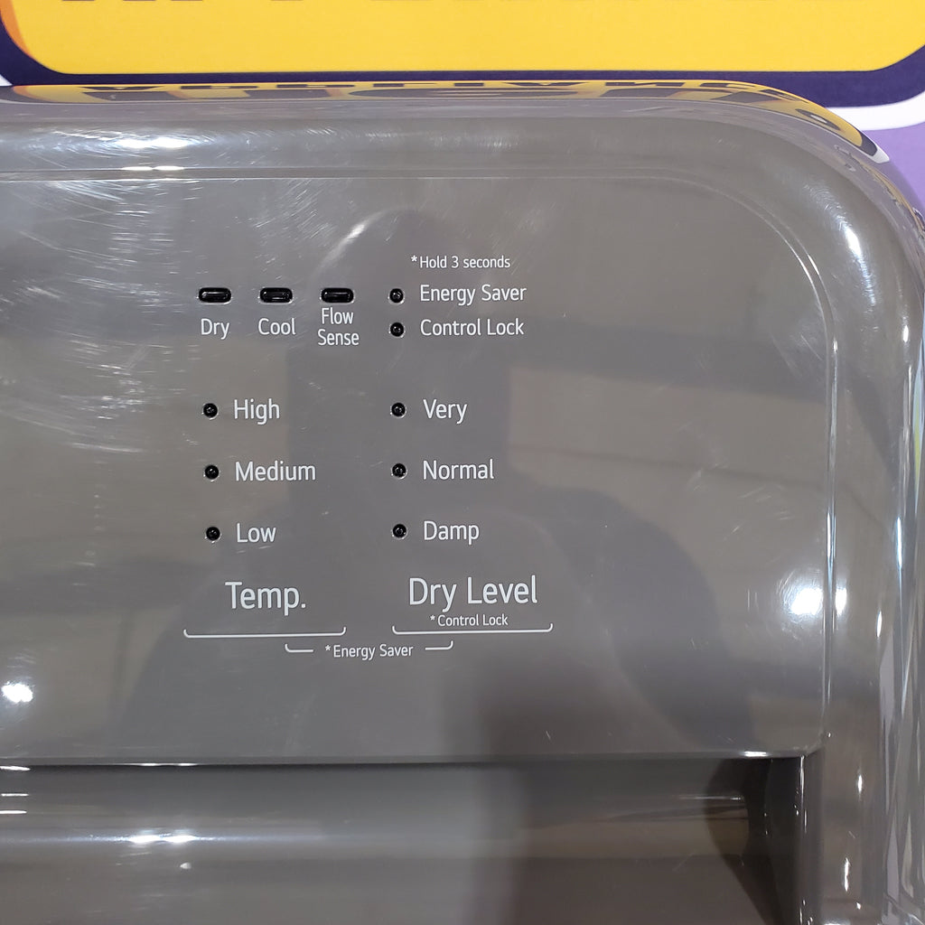 Pictures of Monochrome Grey LG 7.3 cu. ft. Gas Dryer with Dial-A Cycle Knob ENERGY STAR and FlowSense Duct Clogging Indicator 3SD365 - DLG6101M - Open Box - Neu Appliance Outlet - Discount Appliance Outlet in Austin, Tx
