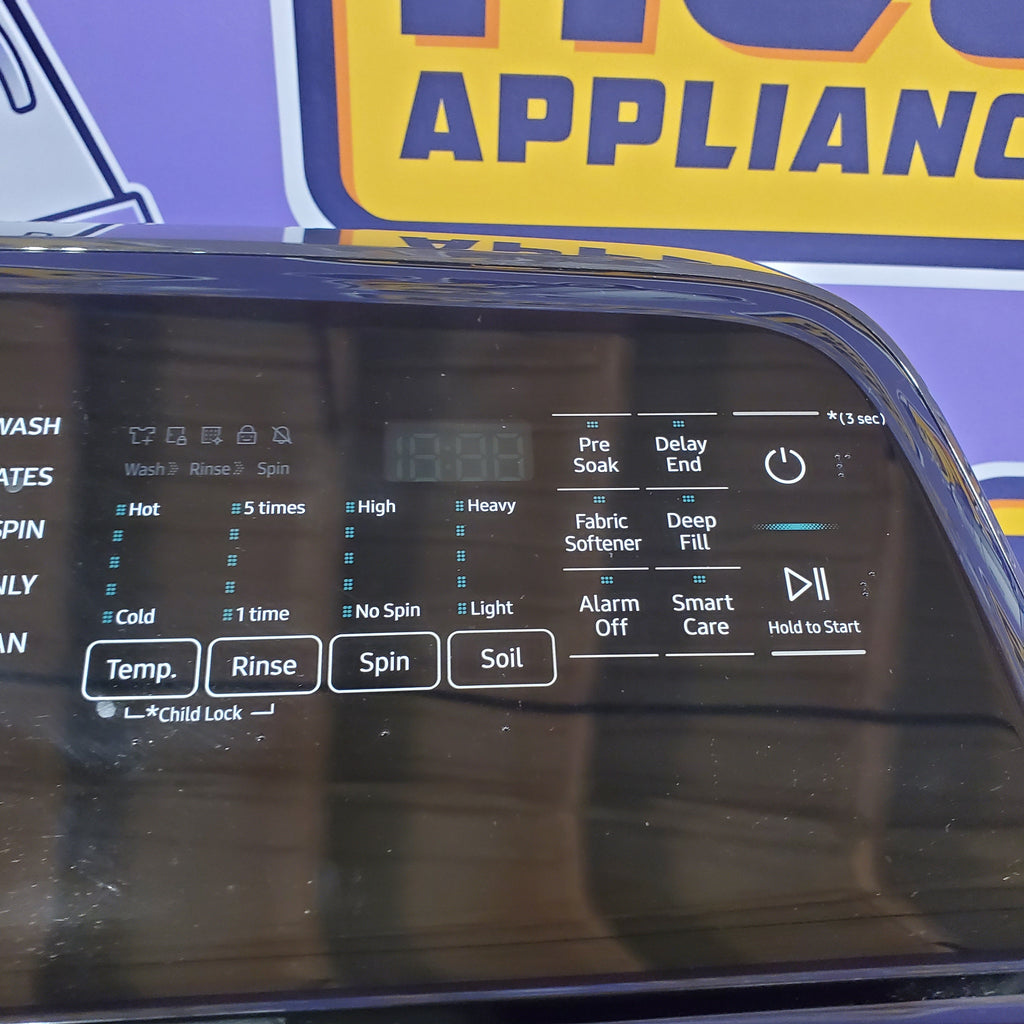 Pictures of Samsung 5.0 cu. ft. Capacity Top Load Washer with Active WaterJet in Brushed Black 1CR04009 - WA50R5200AV - Certified Refurbished - Neu Appliance Outlet - Discount Appliance Outlet in Austin, Tx
