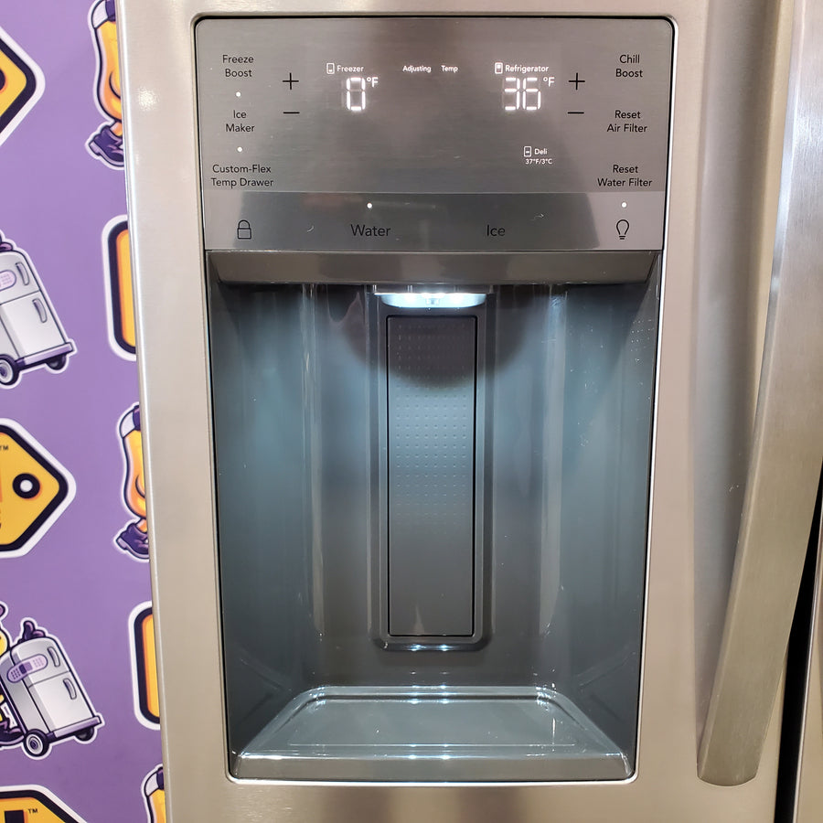 Frigidaire Gallery 26 Cu. Ft. Standard-Depth 4-Door French Door Refrigerator in Fingerprint Resistant Stainless Steel GRMS2773AF - Scratch & Dent (Major)