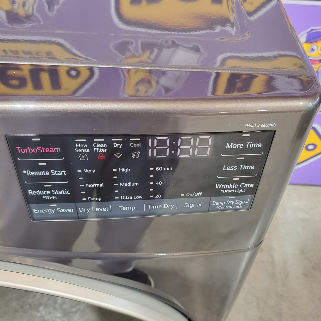 LG Front Load 4.5 Cu. Ft. Washer with TurboWash 360 Technology WM4000HBA - Scratch & Dent (Minor) and LG Smart Wi-Fi Enabled Front Load Electric 7.4 Cu. Ft. Dryer with TurboSteam 16078 - DLEX4000B - Scratch & Dent (Moderate)