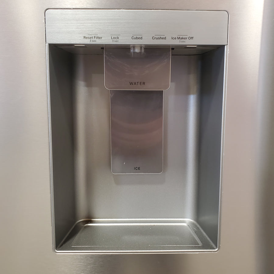 Whirlpool French Door 30 cu ft Refrigerator in Fingerprint Resistant Stainless Finish with In-Door Water and Ice Maker - 30 cu. ft. WRFF3536SZ - Scratch & Dent (Major)