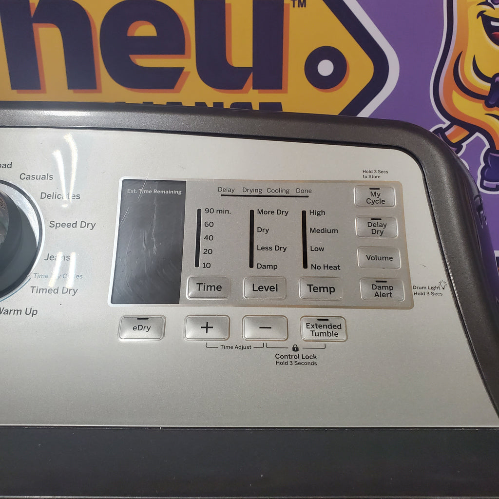 Pictures of GE Diamond Gray Smart Electric 7.4 Cu. Ft. Aluminized Alloy Drum Dryer with Sensor Dry GTD75ECPLDG - Certified Refurbished - Neu Appliance Outlet - Discount Appliance Outlet in Austin, Tx