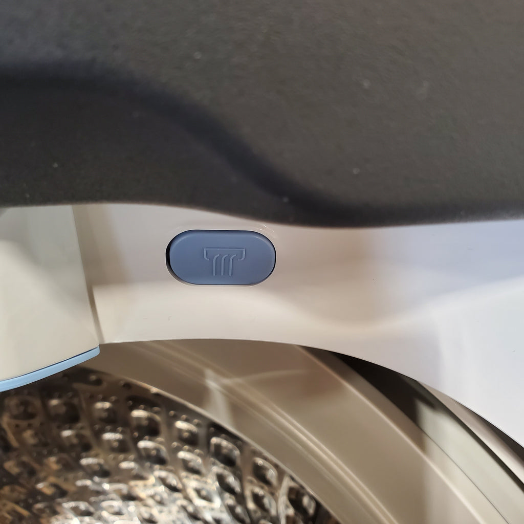 Pictures of Samsung Smart Top Load 5.5 Cu. Ft. with Auto Dispense Washer WA55CG7500AE - Open Box and Samsung 7.4 cu. ft. Vented Smart Gas Dryer in Ivory with Steam Sanitize+ DVG55CG7500E - Scratch & Dent (Minor) - Neu Appliance Outlet - Discount Appliance Outlet in Austin, Tx