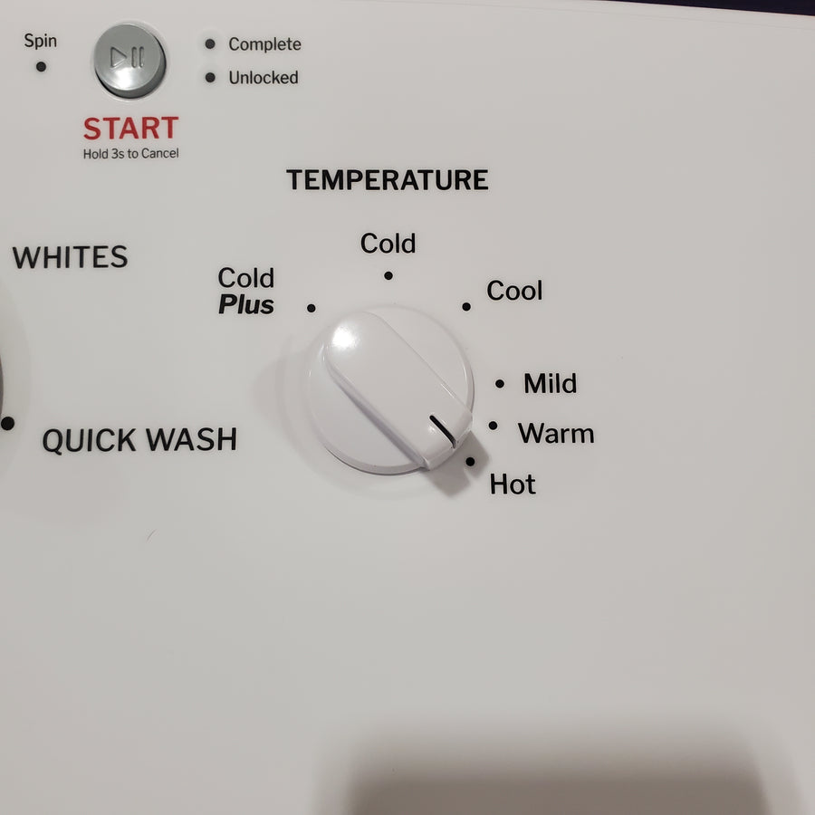 Hotpoint® 4.0 cu. ft. Capacity Washer with Cold Plus and Water Level Control HTW265ASWWW - Scratch & Dent (Major) and Hotpoint 6.2 cu. ft. Capacity Electric Dryer with Up To 120 ft. Venting and Shallow Depth 16178 - HTX26EASWWW - Scratch & Dent (Minor)