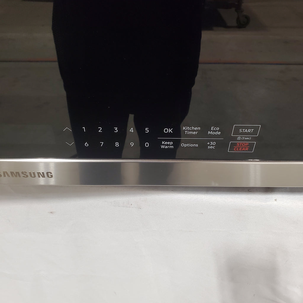 Pictures of Samsung 2.1 cu.ft. Over-the-Range Microwave with 400 CFM and Glass Touch Control 17SD227 - ME21M706BAS - Scratch & Dent (Minor) - Neu Appliance Outlet - Discount Appliance Outlet in Austin, Tx