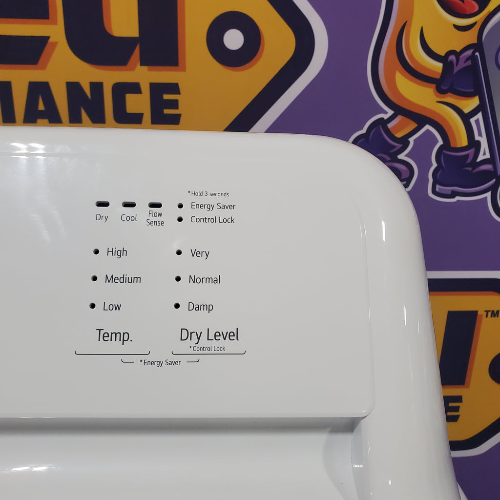 Pictures of LG Ultra Large Capacity Top Load 4.1 Cu. Ft. Washer with Agitator and Deep Fill WT6105CW - New and LG Ultra Large Capacity Electric 7.3 Cu. Ft. Dryer with Sensor Dry Technology DLE6100W - Open Box - Neu Appliance Outlet - Discount Appliance Outlet in Austin, Tx