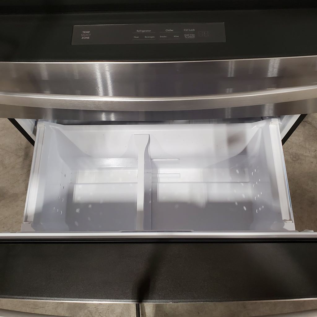 Pictures of GE 23.2 cu. ft. Counter-Depth Fingerprint Resistant 4-Door French-Door Refrigerator w/ Dual-Dispense AutoFill Pitcher 31133SD135 - PJE23BYWFS - Scratch & Dent (MInor) - Neu Appliance Outlet - Discount Appliance Outlet in Austin, Tx