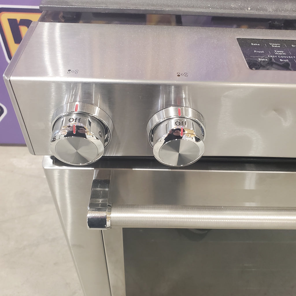 Pictures of KitchenAid Stainless Steel 30 In. 5 Burner Slide In Convection Gas Range with Steam Rack and Even Heat True Convection KSGG700ESS - Scratch and Dent (Minor) - Neu Appliance Outlet - Discount Appliance Outlet in Austin, Tx