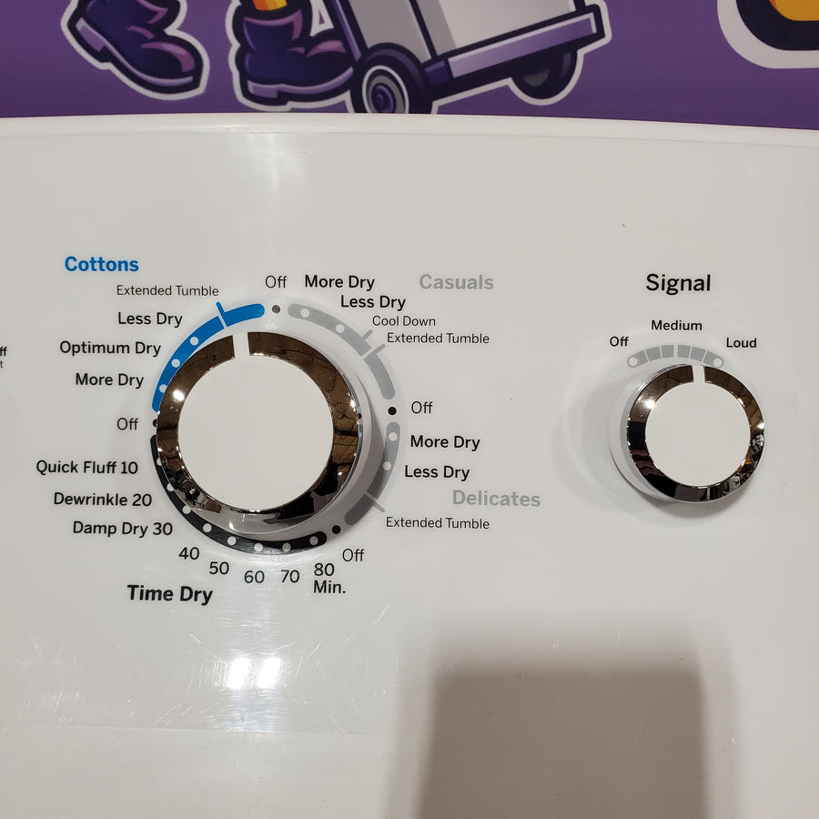GE White Top Load 4.0 Cu. Ft. Capacity Washer with Stainless Steel Wash Basket GTW325ASWWW - New in Box and GE White Electric 7.2 Cu. Ft. Dryer with Aluminized Alloy Drum 16207 - GTD42EASJWW - Certified Refurbished
