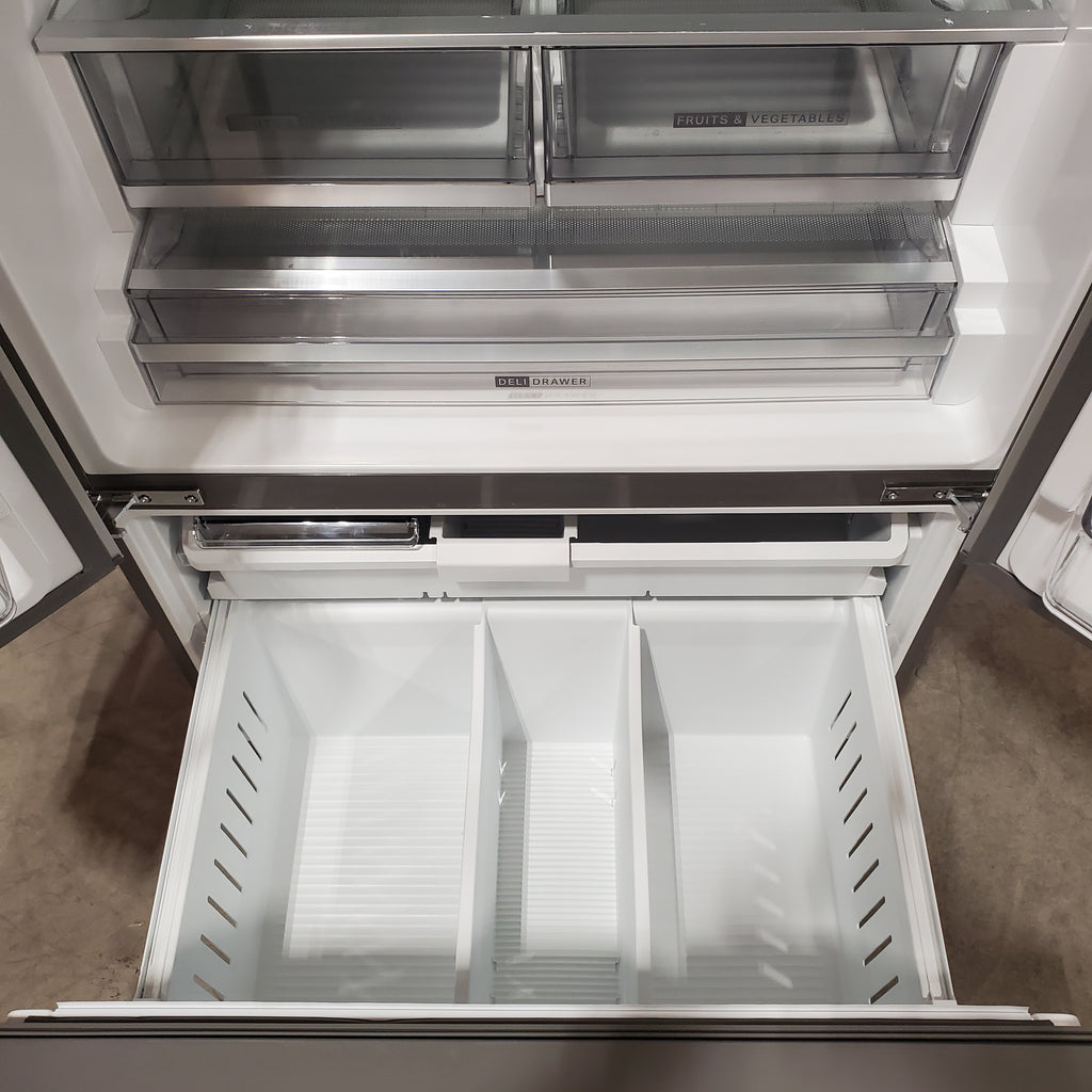 Whirlpool French Door 31 Cu. Ft. Refrigerator with Total Coverage Cooling in Fingerprint Resistant Stainless Steel 25137SD703 - WRFF3136SZ - Scratch & Dent (Minor)