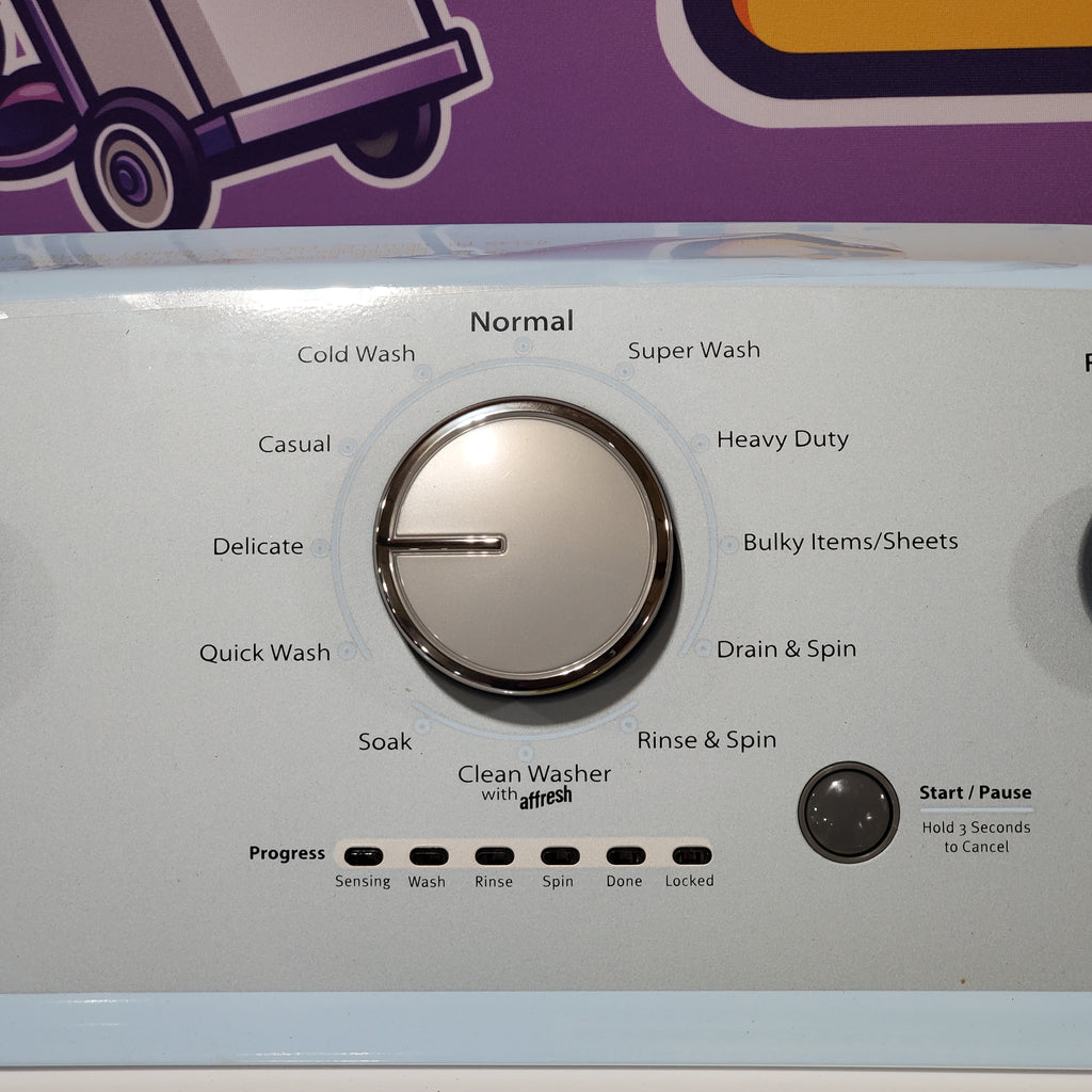 Whirlpool Top Load 3.5 Cu. Ft. Washer with Deep Water Wash Option WTW4816FW - Scratch & Dent (Minor) and Whirlpool Vented 7.0 Cu. Ft. Electric Dryer 16046 - WED4815EW - Scratch & Dent (Minor)