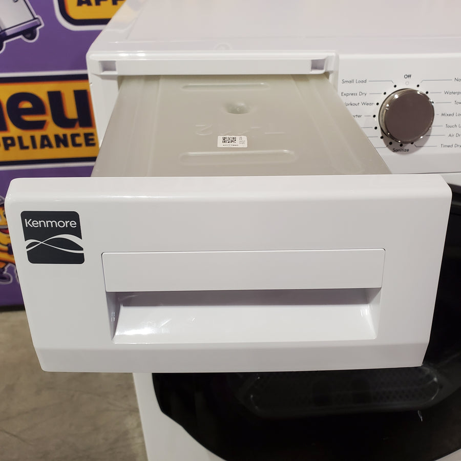 Kenmore 4.0 cu. ft. Ventless Front-Load Stackable Front-Load Dryer in White 2681202 - Scratch & Dent (Minor)