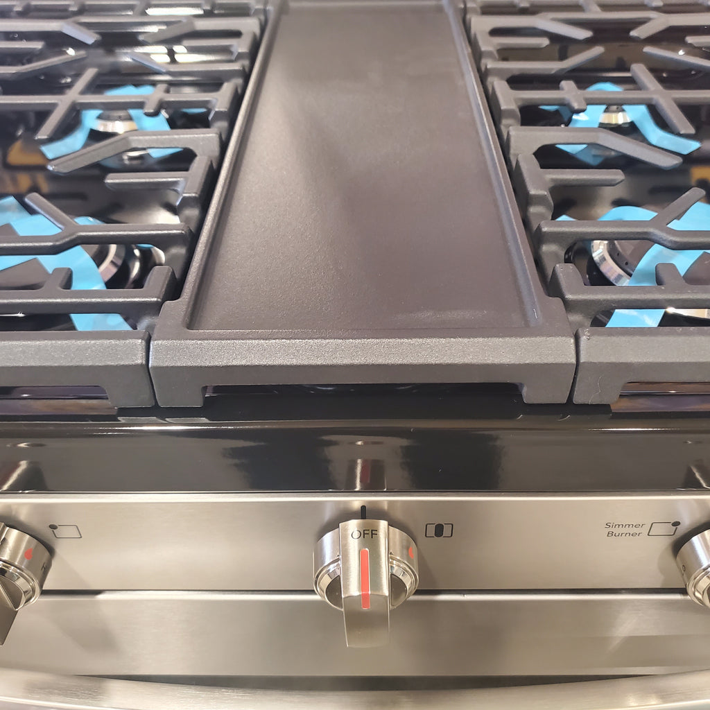 Pictures of Frigidaire Gallery 30 in. 6 cu. ft. 5 Burner Slide-In Gas Range with Total Convection and Air Fry, Smudge Proof Stainless Steel-GCRG3060BF-Open Box - Neu Appliance Outlet - Discount Appliance Outlet in Austin, Tx