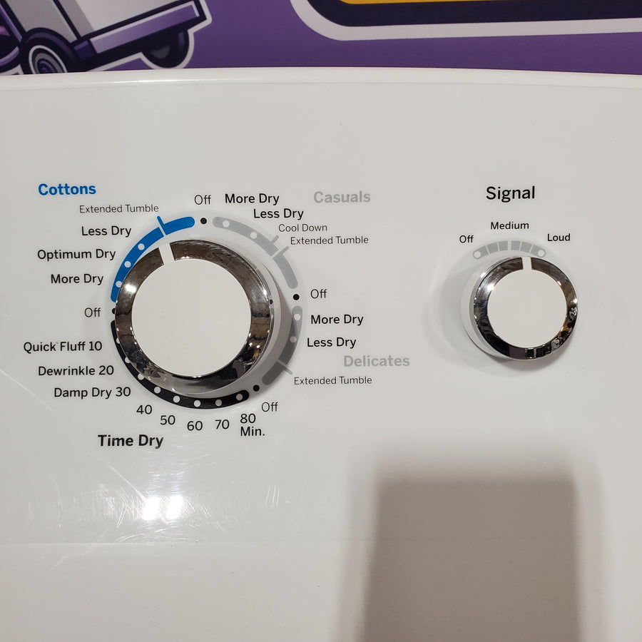 GE White Top Load 4.0 Cu. Ft. Capacity Washer with Stainless Steel Wash Basket GTW325ASWWW - New in Box and GE 7.2 cu. ft. Capacity Aluminized Alloy Drum Gas Dryer in White 16208 - GTD42GASJWW - Certified Refurbished