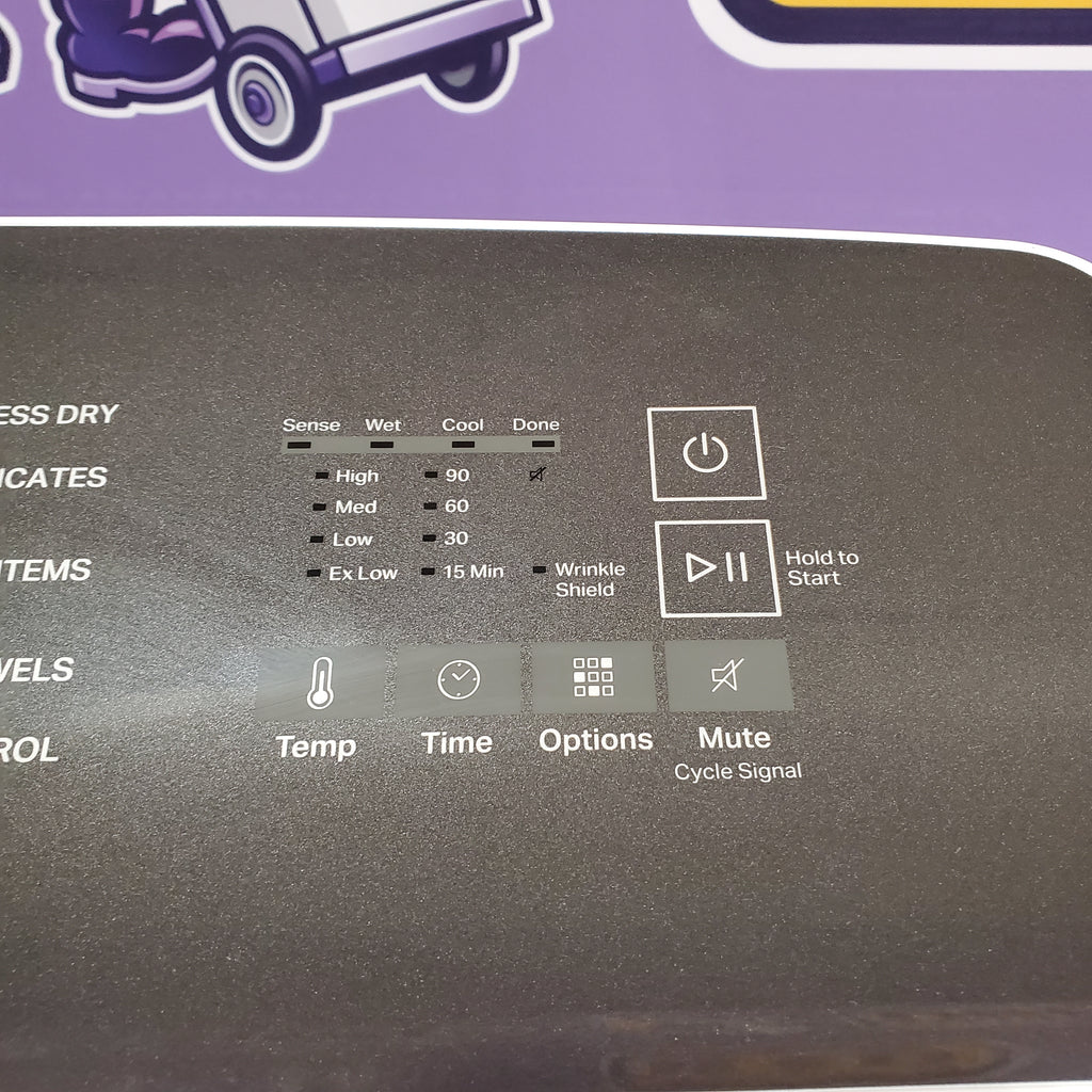 Whirlpool 7.0 Cu. Ft. Gas Moisture Sensing Dryer with Hamper Door 6SD96 - WGD5010LW - Scratch and Dent (Minor)