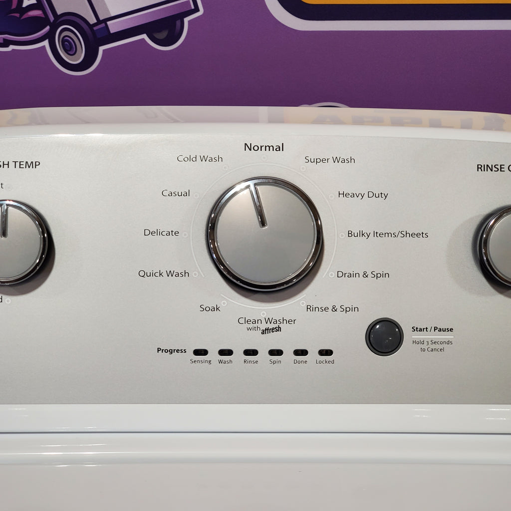 Whirlpool 3.5 cu. ft. High Efficiency Top Load Washing Machine with Deep Water Wash 3SD778 - WTW4816FW - Scratch & Dent (Minor)