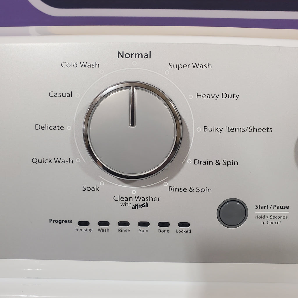 Pictures of HE Whirlpool 3.5 cu. ft. Top Load Washing Machine with Deep Water Wash WTW4816FW and 7 cu. ft. Electric Dryer with AutoDry WED4815EW- Scratch & Dent - Minor - Neu Appliance Outlet - Discount Appliance Outlet in Austin, Tx