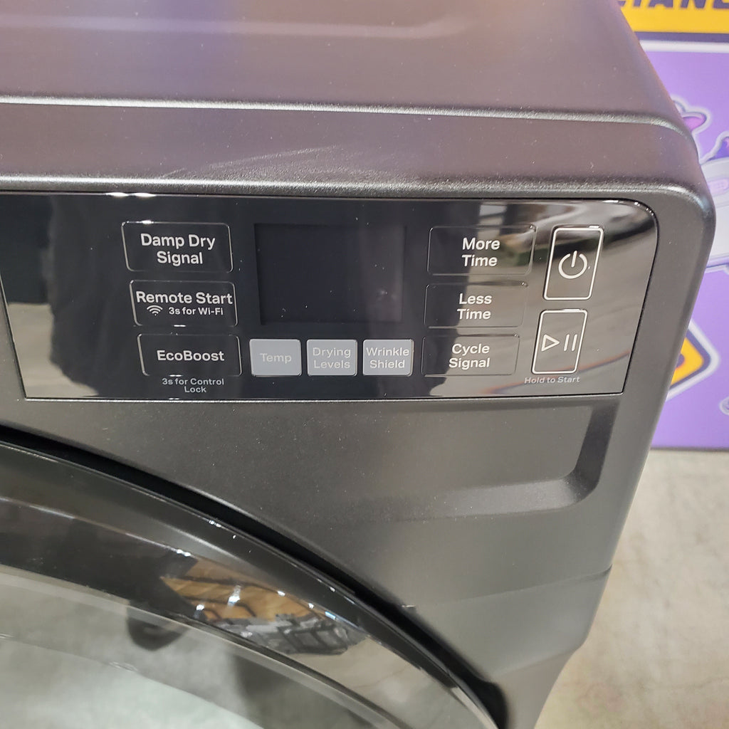 Pictures of Whirlpool 7.4 cu. ft. Vented Front Load Electric Dryer in Volcano Black with Wrinkle Shield Option 25133SD418 - WED5720RU - Open Box - Neu Appliance Outlet - Discount Appliance Outlet in Austin, Tx