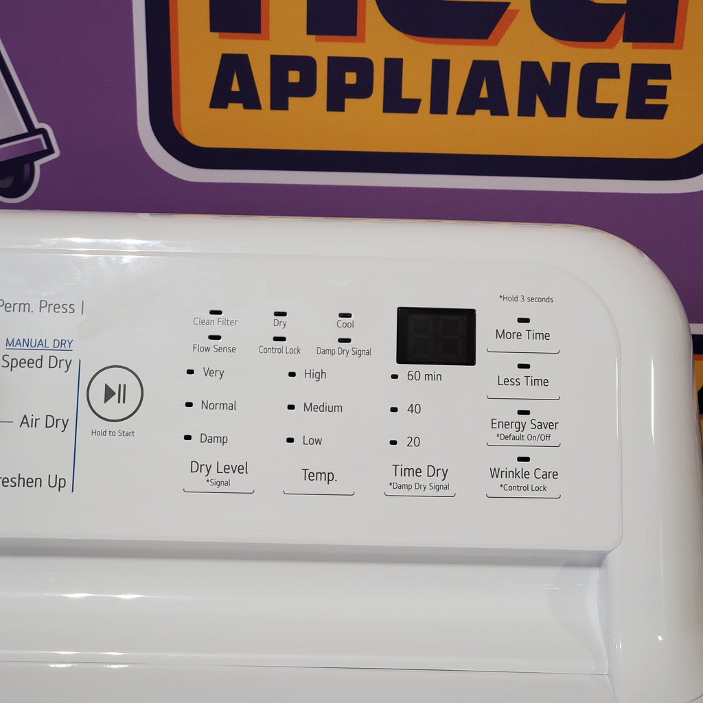 LG 7.3 cu. ft. Ultra Large Capacity Electric Dryer with Sensor Dry Technology 3SD904 - DLE7150W - Open Box