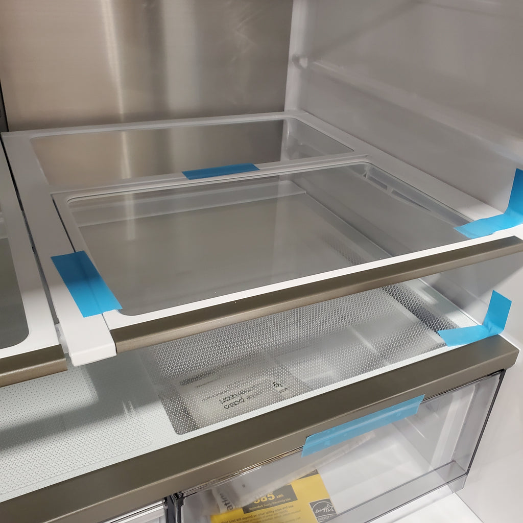 Pictures of Samsung 29 cu. ft. Bespoke 4-Door French Door Refrigerator with Beverage Center™ in Stainless Steel 4SD412 - RF29BB8600QL - Scratch & Dent (Minor) - Neu Appliance Outlet - Discount Appliance Outlet in Austin, Tx
