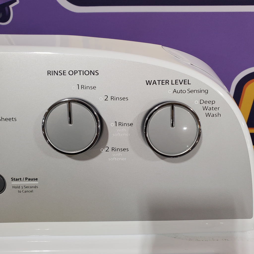 Pictures of Whirlpool Top Load 3.5 Cu. Ft. Washer with Deep Water Wash Option WTW4816FW - Open Box and Whirlpool Vented 7.0 Cu. Ft. Electric Dryer 16123 - WED4815EW - Open Box - Neu Appliance Outlet - Discount Appliance Outlet in Austin, Tx